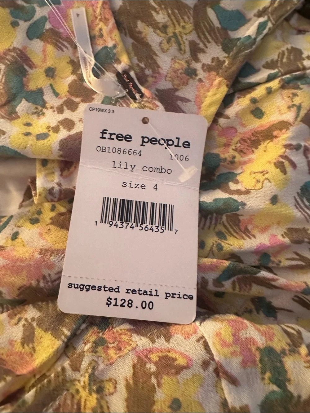 FP free people forget me not dress Lily combo size 4 nwt $128